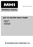 AIR TO WATER HEAT PUMP TECHNICAL MANUAL