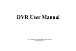 DVR User Manual - Dante Security