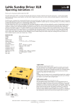 Lehle Sunday Driver XLR Bedienungsanleitung und - Bax