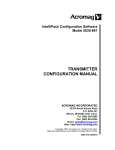 IntelliPack Configuration Software Model 5030-881