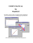 USER`S MANUAL for WinPEST