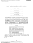 Static Verification of Spacecraft Procedures