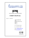 USER`S MANUAL - A&E Gauges Ltd