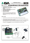 Twin channels BIRD decoder for PCMx automation central unit