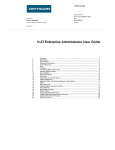 H-27 Enterprise Administrator User Guide