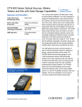 OTS-600 Series Optical Sources, Meters, Testers and