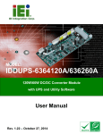 IDDUPS-6364120A/636260A Power Module User Manual