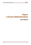 Aspen 2-Factor Authentication User Manual - EC