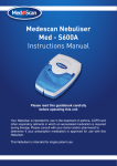 Medescan Nebuliser Med - S600A Instructions Manual