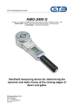 KMG-2000-G - User manual - EasyGates Manuals & Guides