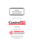 ControlIR Model 930 User Manual - Precision Control Systems, Inc.