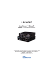 LBC-HDBT User Manual.pmd - Broadata Communications, Inc.