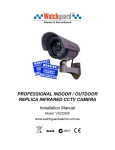 professional indoor / outdoor replica infrared cctv camera