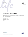 RapidFinder&trade; Chicken ID Kit User Guide, Pub. no