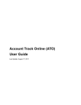 Account Track Online (ATO) User Guide