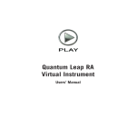 Quantum Leap RA Virtual Instrument Manual - Soundsonline