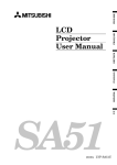 SA51 LCD Projector User Manual