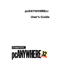 pcANYWHERE32™ User`s Guide