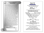 OWNERS MANUAL - TriCom Card Technologies, Inc.