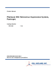 Platinum HSC Retroviral Expression System