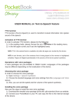 USER MANUAL on Text-to-Speech feature