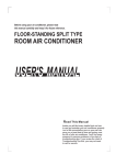 Floor Mounted User`s Manual