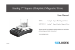 Analog 7`` Square (Hotplate) Magnetic Stirre