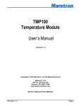 TMP100 User`s Manual