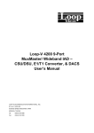 Loop-V 4200 9-Port MuxMaster/ Wideband IAD – CSU/DSU