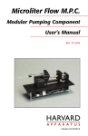 Microliter Flow M.P.C User`s Manual