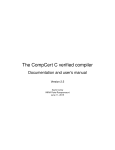 user`s manual in PDF - CompCert