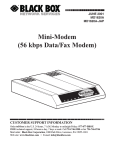 Mini-Modem (56 kbps Data/Fax Modem)