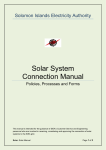 Solar System Connection Manual - Solomon Islands Electricity