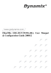 FiberMix 1201-2E1V35/FE(-BL) User Manual & Configuration Guide