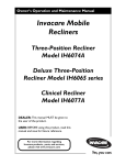Invacare Mobile Recliners