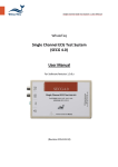 Single Channel ECG Test System (SECG 4.0) User Manual