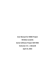 User Manual for HOBO Project Nicholas Lavanda Senior Software
