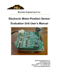 Electronic Motor-Position Sensor Evaluation Unit User`s Manual