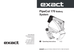 Exact PipeCut 170 Battery System