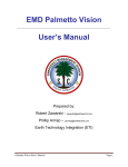 EMD Palmetto Vision User`s Manual
