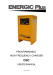 PROGRAMMABLE HIGH FREQUENCY CHARGER USER`S MANUAL