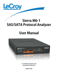 LeCroy SAS Sierra M6 1 User Manual