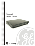 0150-0193H GE Security DVMRe Triplex User Manual