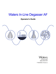 Waters Inline Degasser AF User Manual