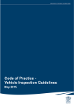 Code of Practice—Vehicle Inspection Guidelines (May 2015)