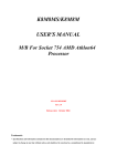 K8M8MS/K8M8M USER`S MANUAL