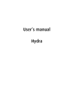 User`s manual Hydra