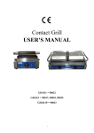 Contact Grill USER`S MANUAL