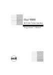 Oce 9800 RCF/Job Ticket Interface Reference Manual