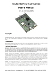 Mikrotik Routerboard RB600 Series User Manaul